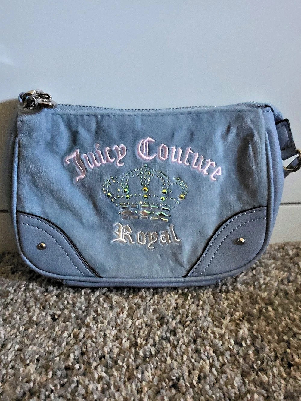 Juicy Couture Blue Wristlet Bag